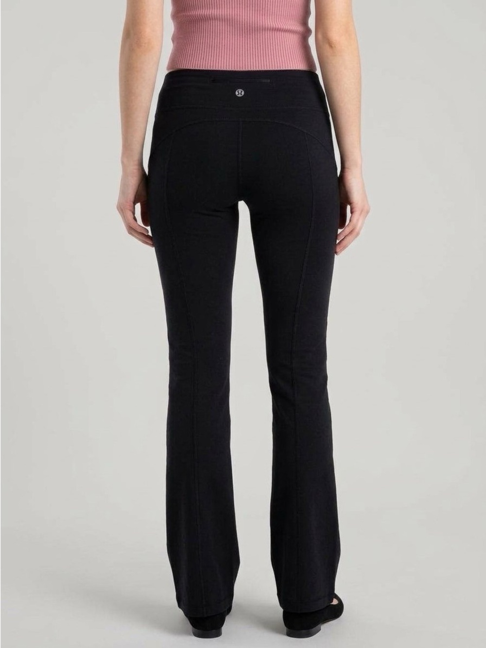 LULULEMON Black Straight Leg Yoga Pants Size 4 Women's